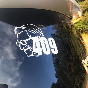 PSU Penn State decal white car window Joe Paterno